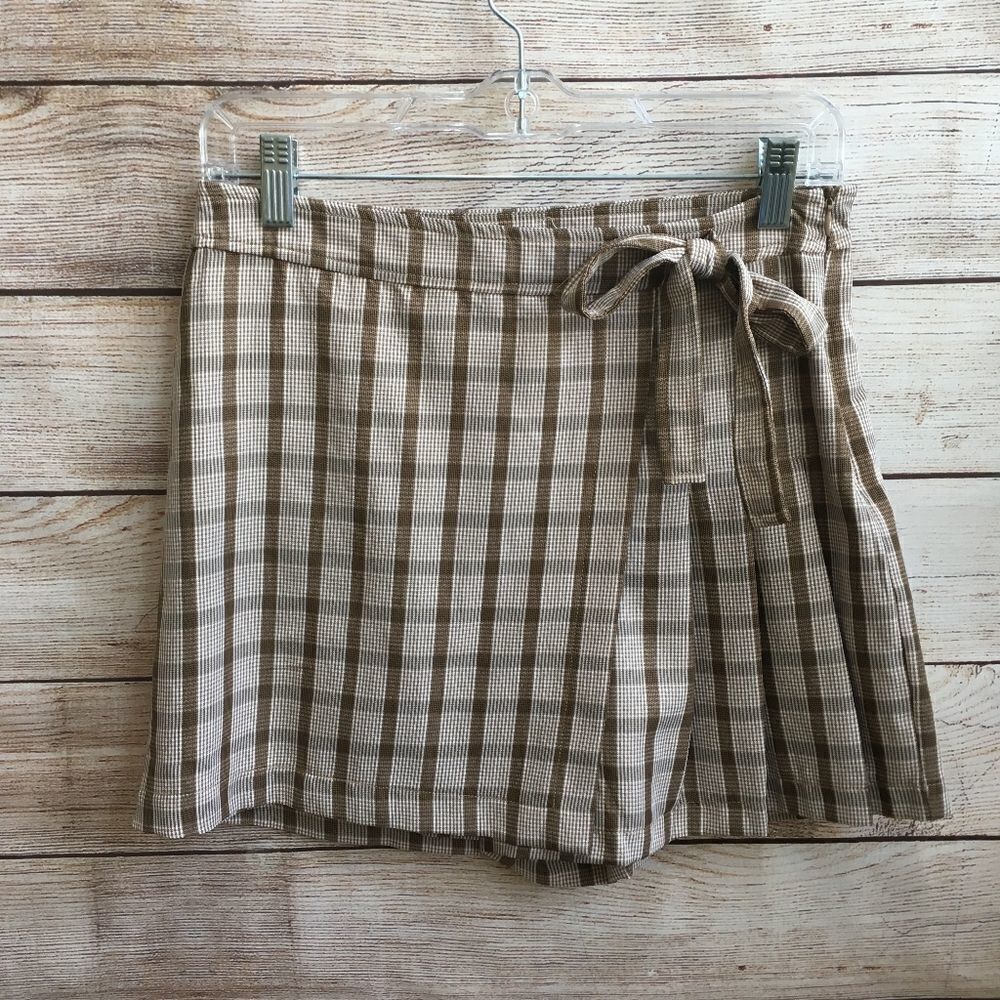 POTTER'S POT SKORT IN BROWN PLAID